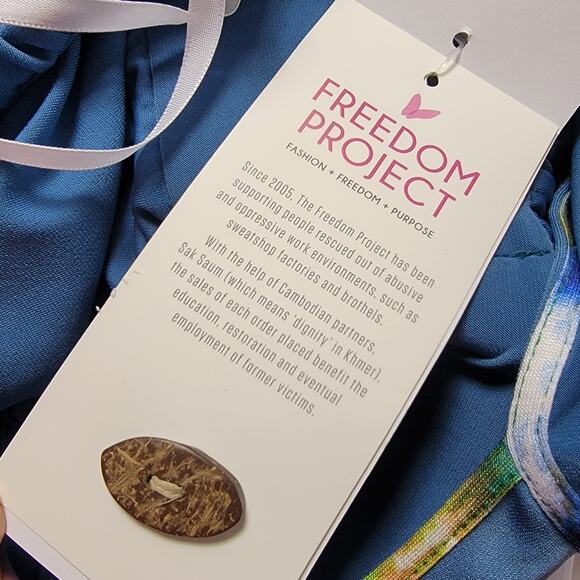 Abi Ferrin Steel Blue T-Back Halter "Hazel" 4013 Pantset Jumpsuit Size XS - Picture 10 of 16